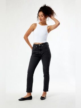 Levi's Off Topic 501 Skinny Jeans Black NEW size 28x28